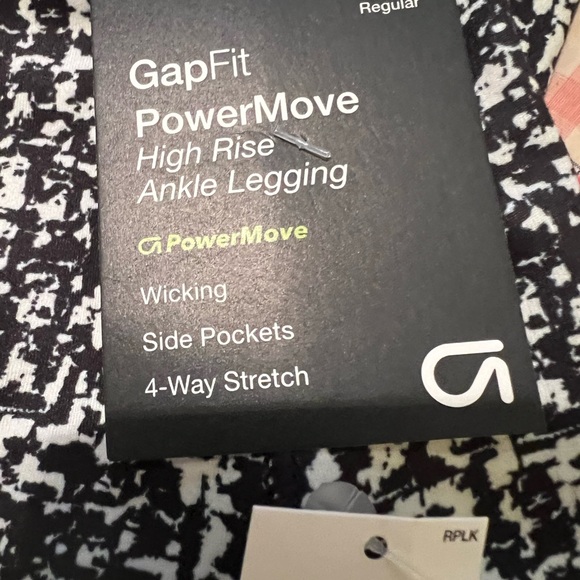 Gap Fit NWT power move leggings size M, ankle  length, high rise - Picture 4 of 5